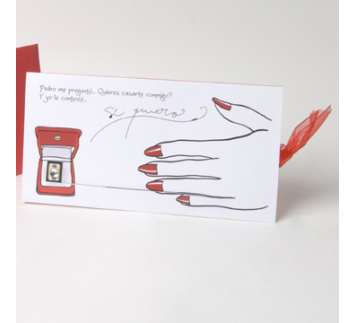 Invitación Boda Anillo prometida